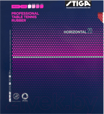 

Накладка для ракетки настольного тенниса STIGA, Horizontal 20 / 1711-2005-06