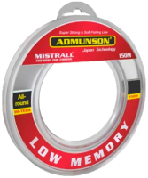 

Леска монофильная, Admunson Big Low Memory 0.25мм 150м / ZM-3340025