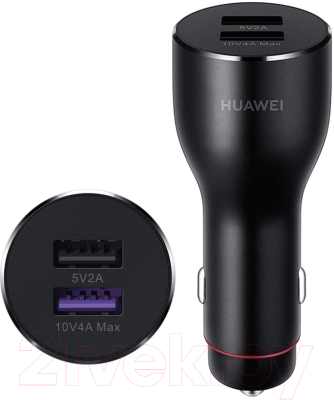 Адаптер питания автомобильный Huawei Car Charger SuperCharge CP37 (темно-серый)