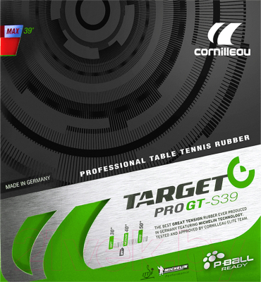 

Накладка для ракетки настольного тенниса Cornilleau, Target Pro GT S39 max / 615425