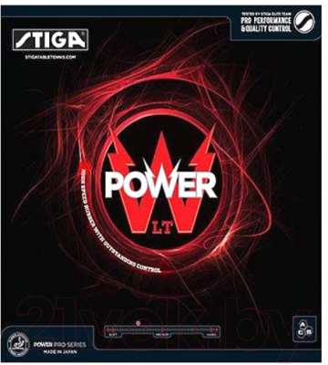 

Накладка для ракетки настольного тенниса STIGA, Power LT / 1701-0401-18