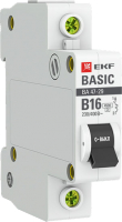 Выключатель автоматический EKF Basic ВА 47-29 1P 25А (B) 4.5кА / mcb4729-1-25B - 