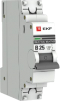Выключатель автоматический EKF PROxima ВА 47-63 1P 25А (B) 4.5kA / mcb4763-1-25B-pro - 