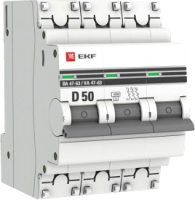 Выключатель автоматический EKF PROxima ВА 47-63 3P 50А (D) 4.5kA / mcb4763-3-50D-pro - 