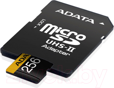 Карта памяти A-data microSDXC UHS-II 256GB + адаптер (AUSDX256GUII3CL10-CA)