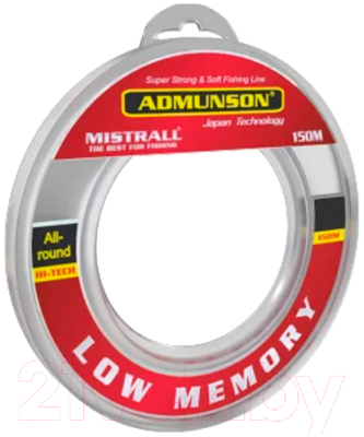 Леска монофильная Mistrall Admunson Big Low Memory 0.22мм 150м / ZM-3340022