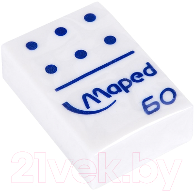 Ластик Maped Domino 60 / 511260 (белый/синий)