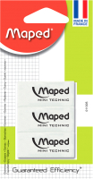 Набор ластиков Maped Technic 300 / 011305 (3шт, белый) - 