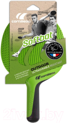Ракетка для настольного тенниса Cornilleau Softbat / 454706 (зеленый)