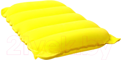Подушка туристическая Bestway Flocked Air Travel Pillow / 67485 (желтый)