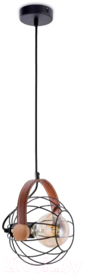 Потолочный светильник N&B Light Леон 60444 (черный/коричневый)