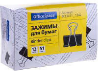 Зажим для бумаги OfficeSpace BCLBL51-1242 - 