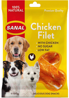 

Лакомство для собак Sanal, Chicken Filet / 2960SD