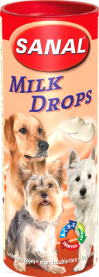 Лакомство для собак Sanal Milk Drops / 2330SD (250г)