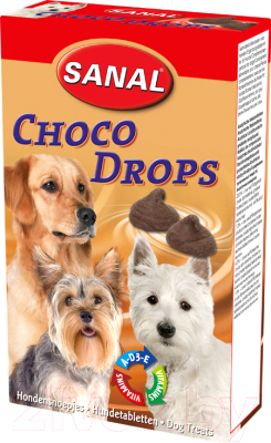 Лакомство для собак Sanal Choco Drops / 2300SD (125г)