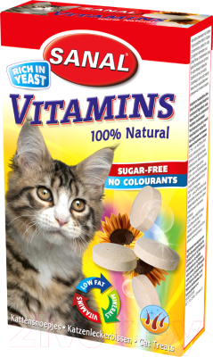 Лакомство для кошек Sanal Vitamins / 3000SC (50г)