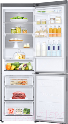 Холодильник с морозильником Samsung RB34N5291SL