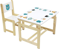 

Комплект мебели с детским столом Polini Kids, Eco 400 SM Смайл