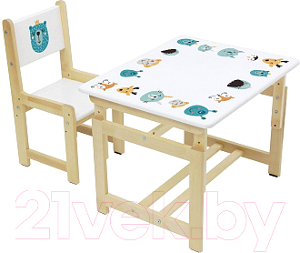 

Комплект мебели с детским столом Polini Kids, Eco 400 SM Смайл