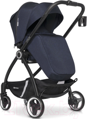 Детская универсальная коляска Euro-Cart Crox 3 в 1 (Cosmic Blue)