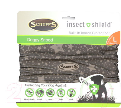 Галстук-бабочка для собак Scruffs Insect Shield Dog Snood / 937119 (L)