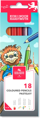 Набор цветных карандашей Koh-i-Noor Lion 3553018034 (18шт)