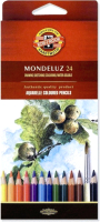 Набор акварельных карандашей Koh-i-Noor Mondeluz / 3718024001 (24шт) - 
