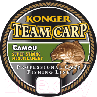 Леска монофильная Konger Team Carp Camou 0.28мм 1000м / 227001028