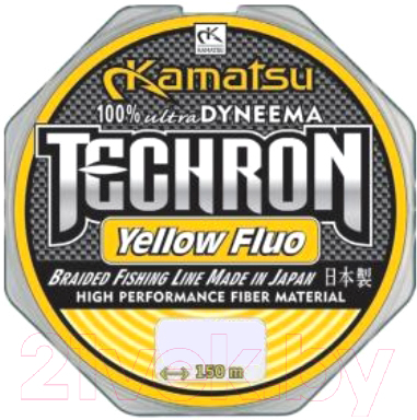 

Леска плетеная KAMATSU, Желтый, Techron Yelloy Fluo 0.16мм 150м / 258150016