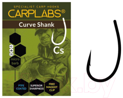 Набор крючков рыболовных Carplabs Curve Shank № 08 / 765106908 (6шт)