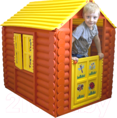 Домик для детской площадки PicnMix Лесной / 509 (желтый)