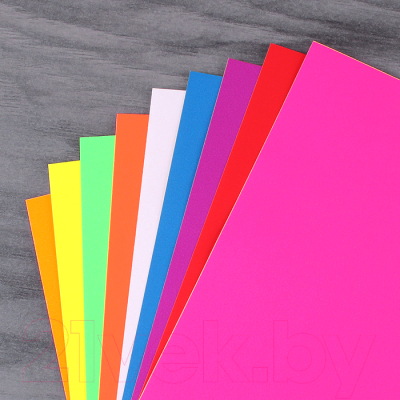 Набор цветной бумаги Darvish Флуоресцентная А4 / DV-12390 (9л)