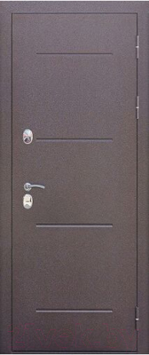 Входная дверь Гарда Isoterma Лиственница мокко (96x205, правая)