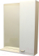 Шкаф с зеркалом для ванной СанитаМебель Лотос 101.600 (правый) - 