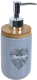 Дозатор для жидкого мыла Bisk Folio 05594 (серый) - 