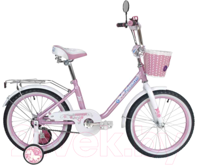 Детский велосипед Black Aqua Princess 18 KG1802 (розовый/белый)