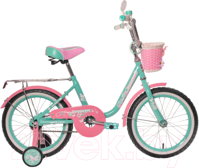 

Детский велосипед Black Aqua, Princess 16 KG1602 со светящимися колесами