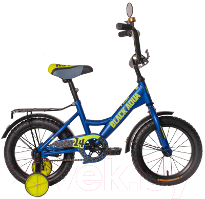 Детский велосипед Black Aqua Fishka 18 KG1827 со светящимися колесами (синий)