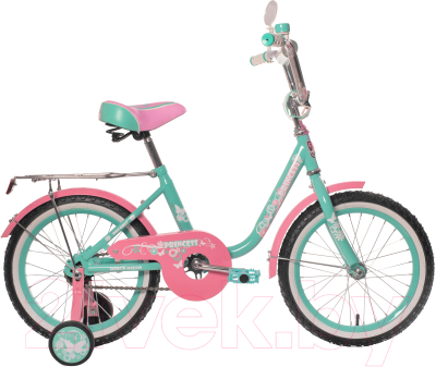 

Детский велосипед Black Aqua, Princess 14 KG1402 со светящимися колесами
