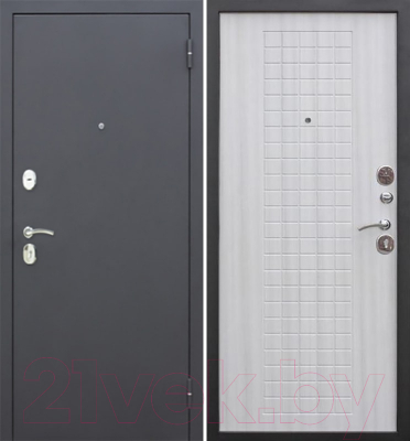 Входная дверь Гарда Муар 8мм Белый ясень (96x205, правая)