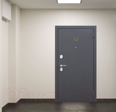 Входная дверь Гарда Муар 8мм Белый ясень (96x205, левая)