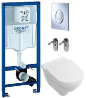 

Унитаз подвесной с инсталляцией Villeroy & Boch, O.Novo 5660-H1-01 + 38721001