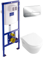 

Унитаз подвесной с инсталляцией Villeroy & Boch, Architectura 5684-H1-01 + 92246100 + 92249061