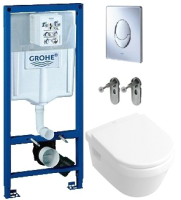 

Унитаз подвесной с инсталляцией Villeroy & Boch, Architectura 5684-H1-01 + 38721001