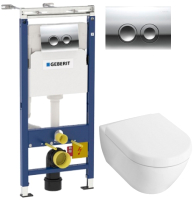

Унитаз подвесной с инсталляцией Villeroy & Boch, Subway 2.0 5600-10-01 + 9M68 S101 + 458.122.21.1
