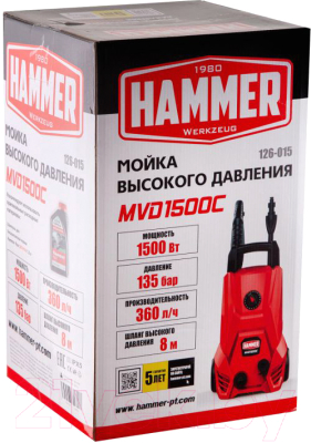 Мойка высокого давления Hammer MVD1500C