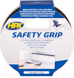 Скотч противоскользящий HPX Safety Grip / SB2518 (черный)