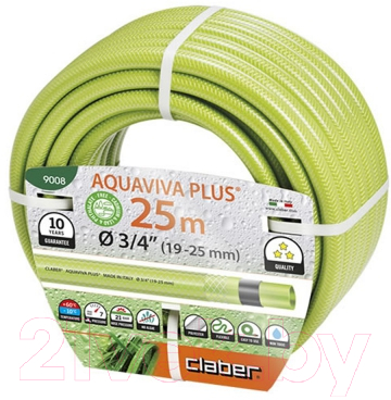 Шланг поливочный Claber Aquaviva Plus 3/4'' / 9008 (25м)