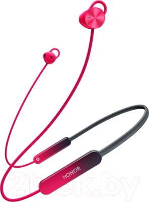 Беспроводные наушники Honor Sport Pro AM66-L + Фитнес-трекер Band 5 CRS-B19S (красный, розовый)