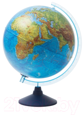 Глобус Глобусный мир Физико-политический с подсветкой на круглой подставке / 13200264 (32см)